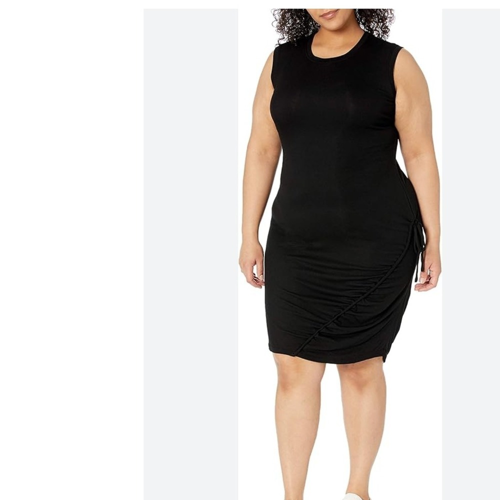 Sugarlips Black Ruched Side‎ Sleeveless Jersey Mini Dress S sexy lightweight